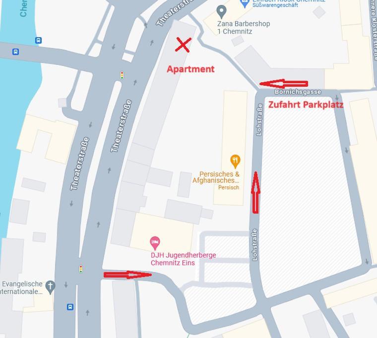 T21 - Apartment Direkt Im Zentrum Mit Parkplatz Кемниц Екстериор снимка